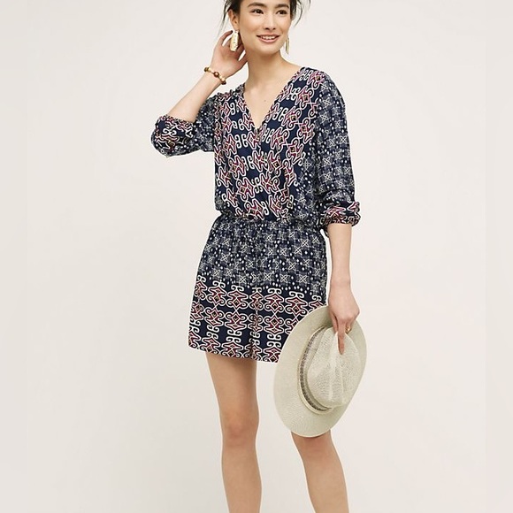 Anthropologie Lilka Delray Romper Size M Long Sleeve - Picture 6 of 8